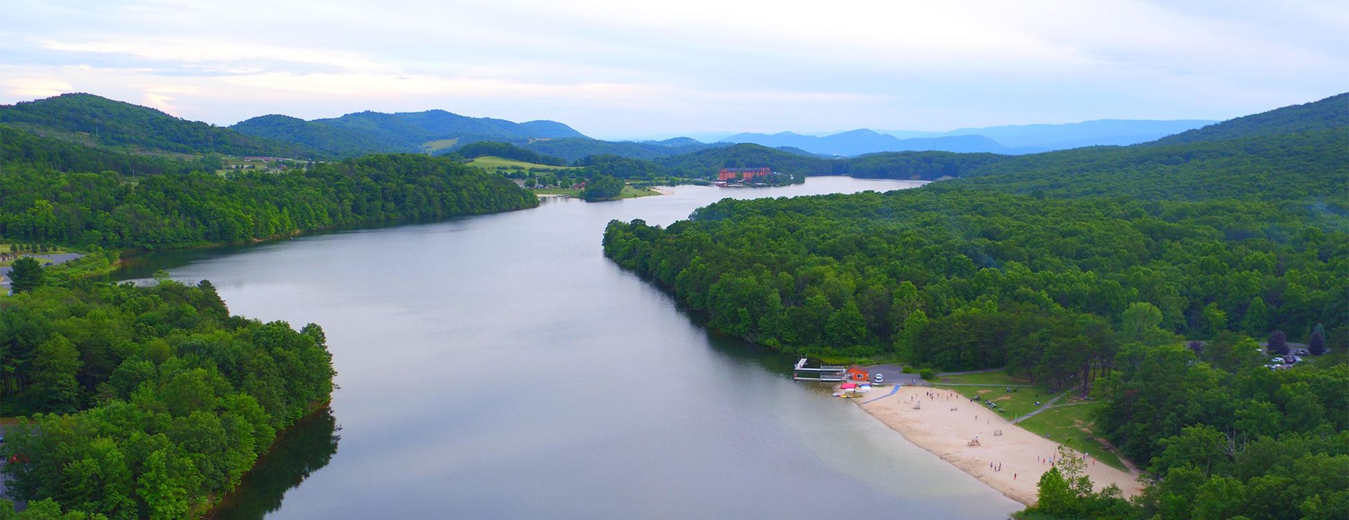Aerial view of Allegany County