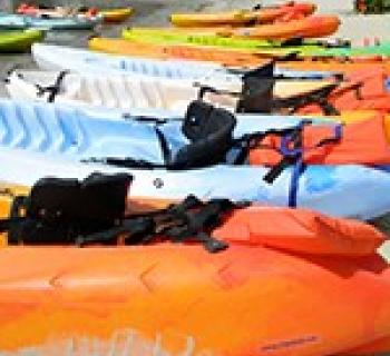 Equipment lined up for adventure Photo